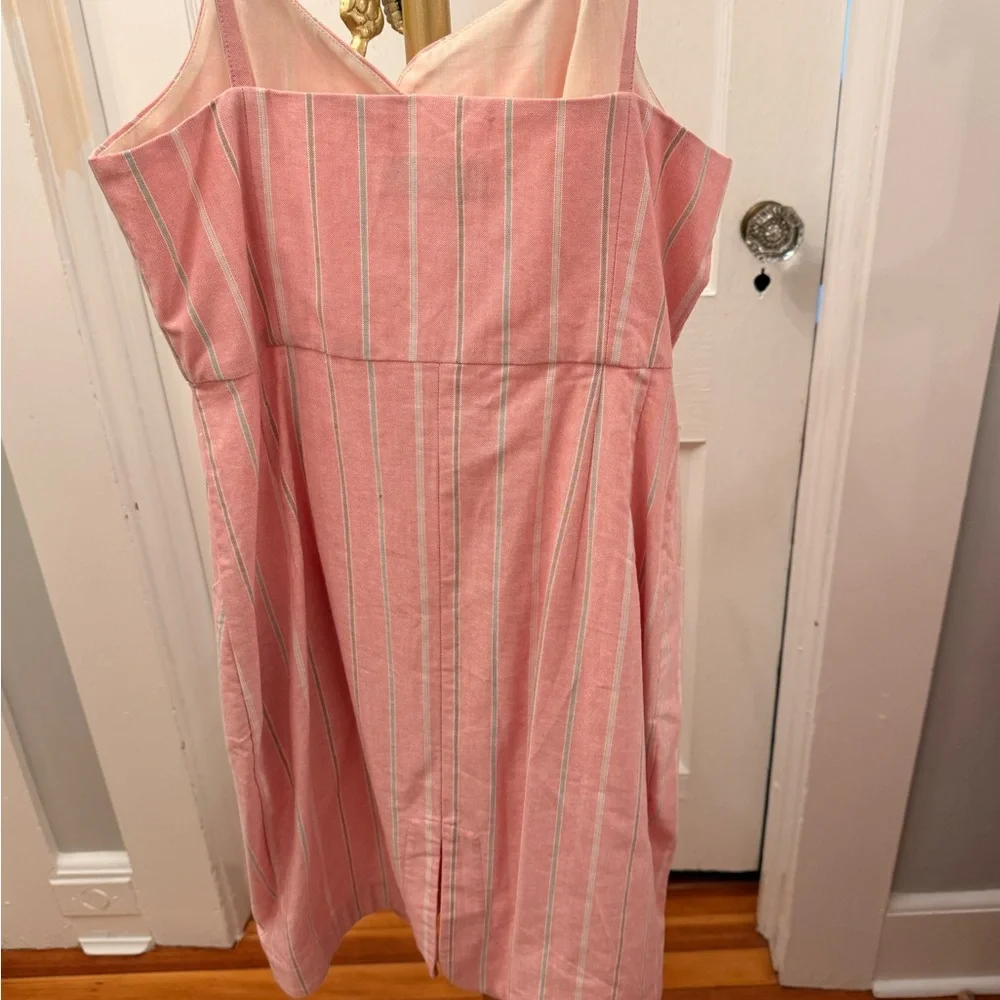 Pink Striped Button-Front Sundress - Picture 2 of 5